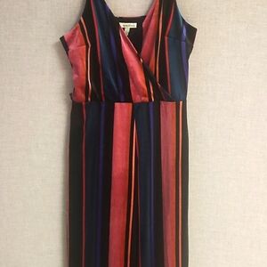 Speechless size large multicolor jumpsuit 95% polyester 5% spandex